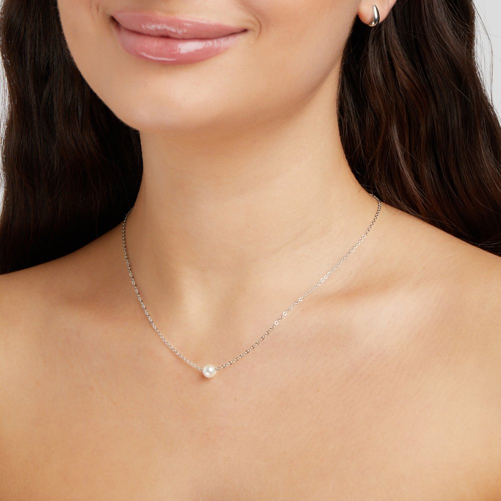 Collar de perlas Solitaire