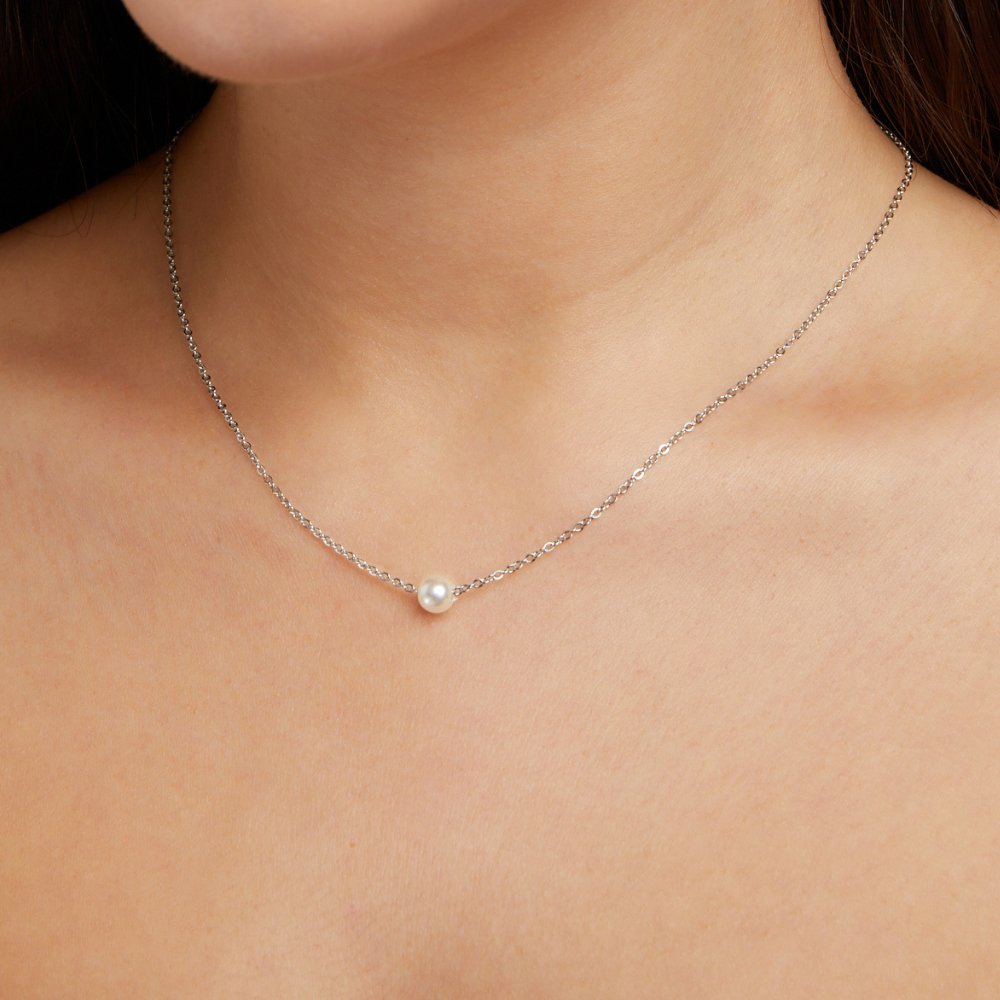 Collar de perlas Solitaire