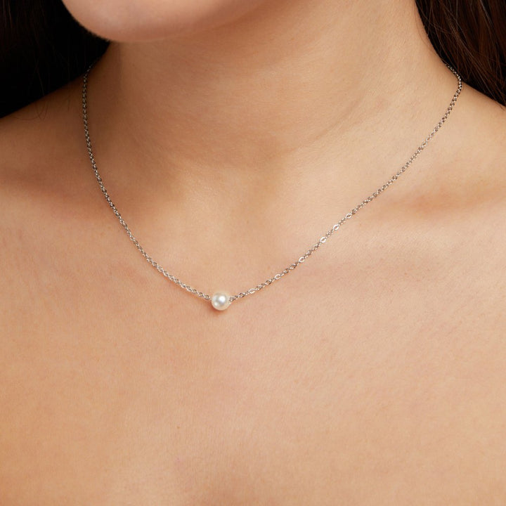 Collar de perlas Solitaire