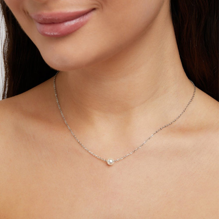 Collar de perlas Solitaire